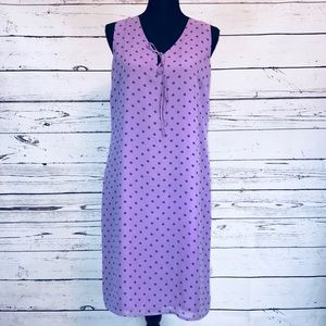 Old Navy Lavender Polka Dot Sleeveless Dress